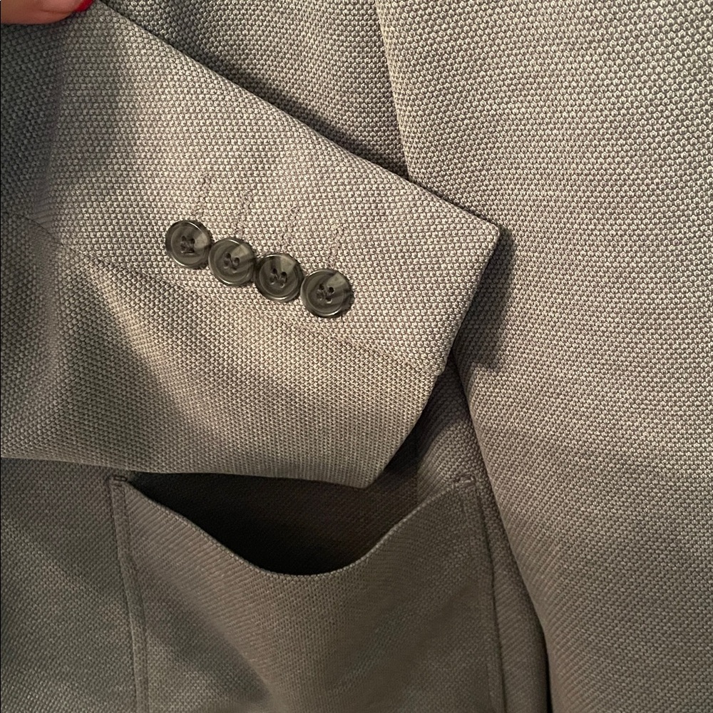 Lucky Brand Men’s 46R Slim Fit Classic Gray Sport Coat - Picture 2 of 7